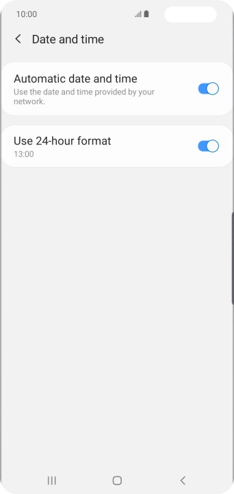 Press the Home key to return to the home screen. Press the Home key to return to the home screen.