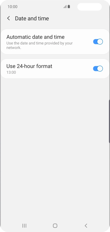 Press the Home key to return to the home screen. Press the Home key to return to the home screen.