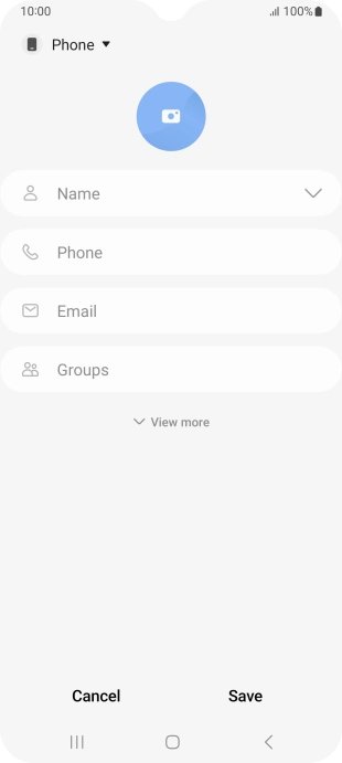 Press the address book drop down list.
