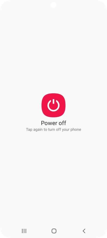 Press Power off.