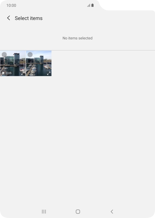 Press the required picture. Press the required picture.