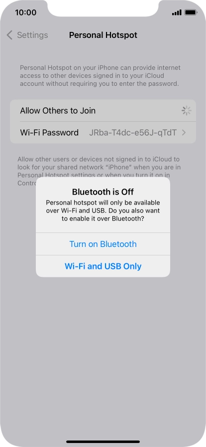 If Wi-Fi is turned on, press Wi-Fi and USB Only. If Wi-Fi is turned on, press Wi-Fi and USB Only.
