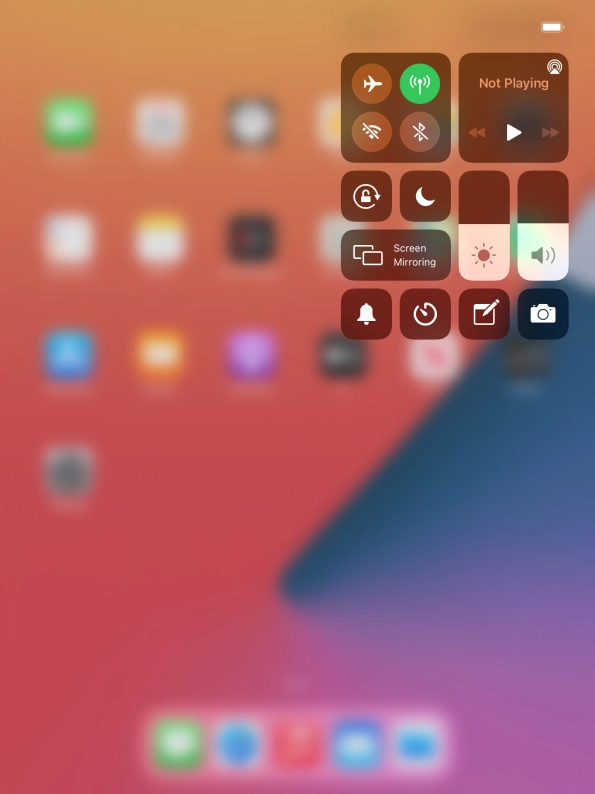 Press the sound mode icon to turn silent mode on or off.