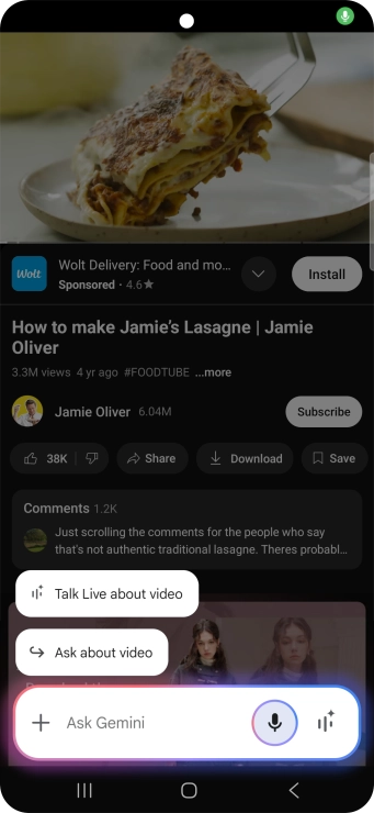 Press Ask about video. Press Ask about video.