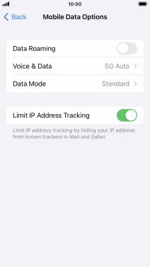 Press Data Mode.