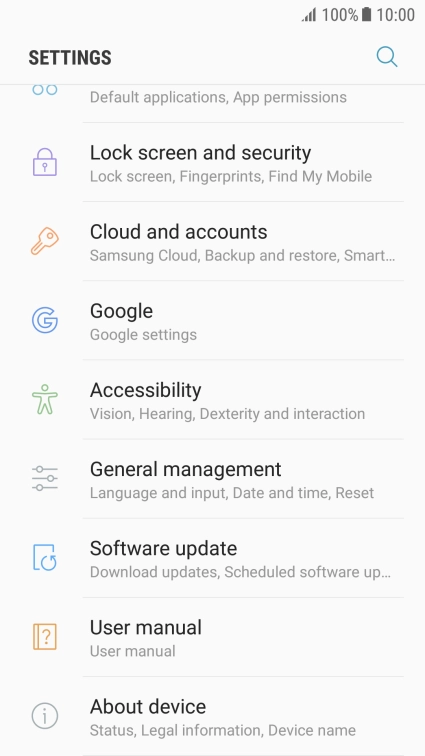 Press Software update.