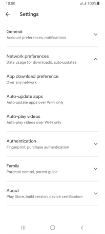 Press Auto-update apps. Press Auto-update apps.
