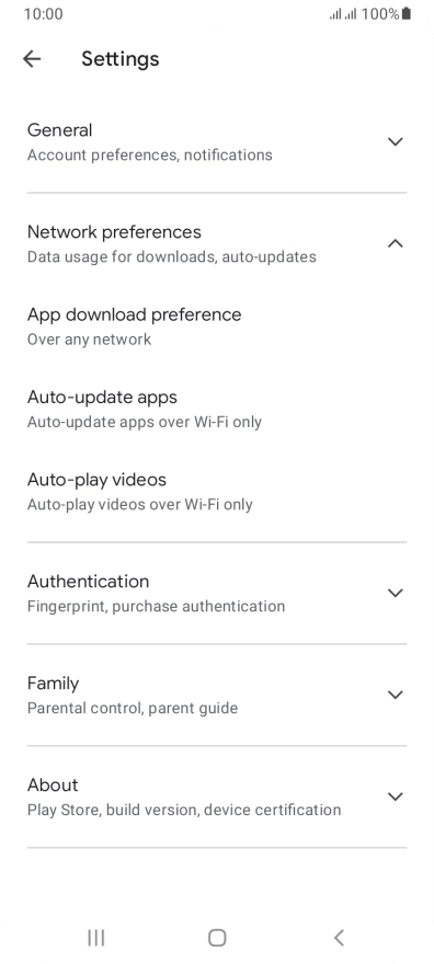Press Auto-update apps. Press Auto-update apps.