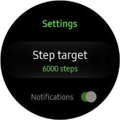 Press Step target.