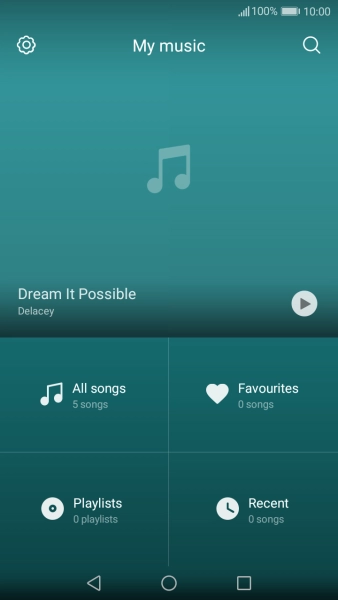 Press All songs. Press All songs.