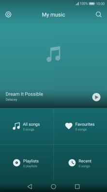 Press All songs. Press All songs.