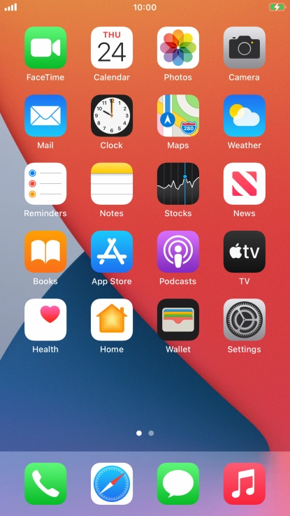 When the battery charging icon is displayed, the battery is charging.