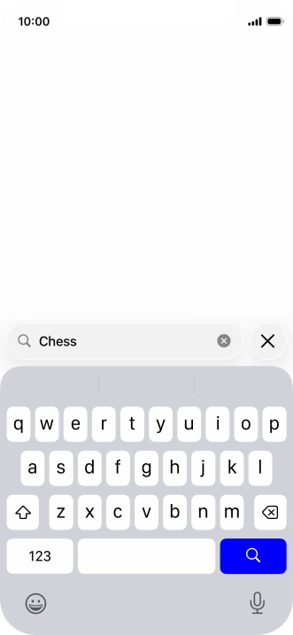 Press the search icon.