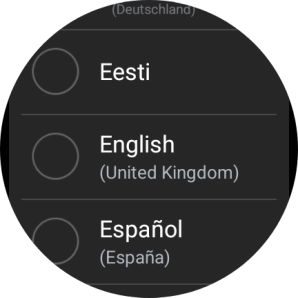 Press the required language.