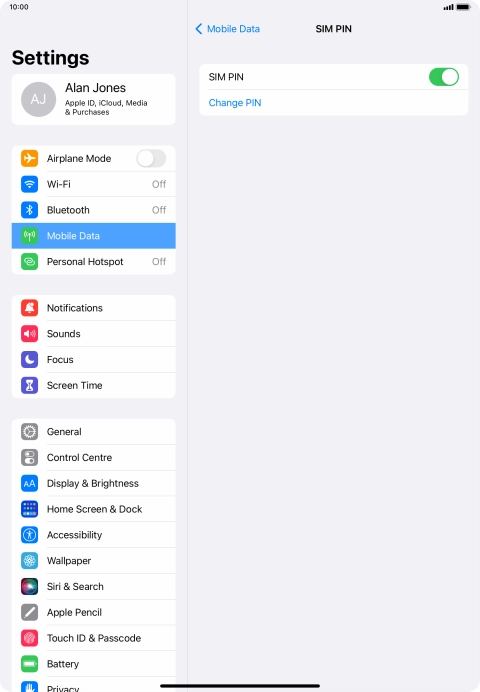 Press the indicator next to Press the indicator next to