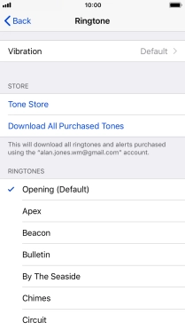 Press the required ring tones to hear them.