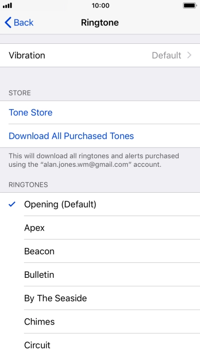 Press the required ring tones to hear them.