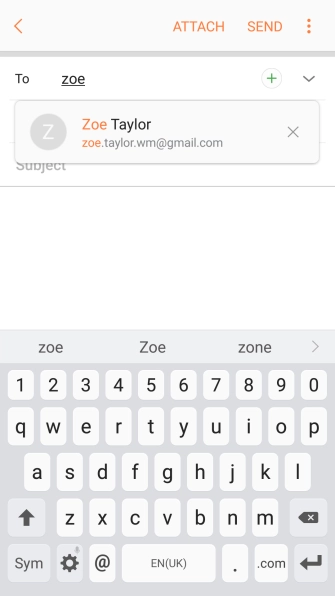 Press the required contact.