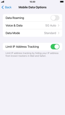 Press Data Mode.