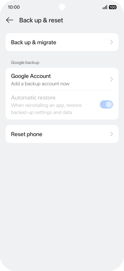 Press Reset phone.