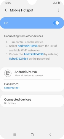 Press the Home key to return to the home screen.