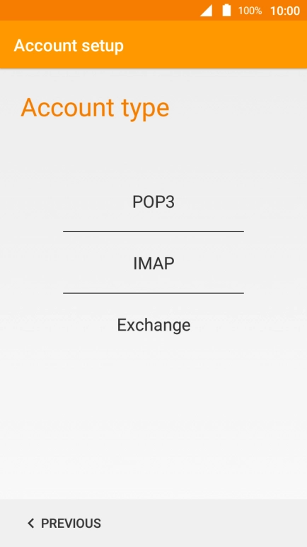 Press IMAP.
