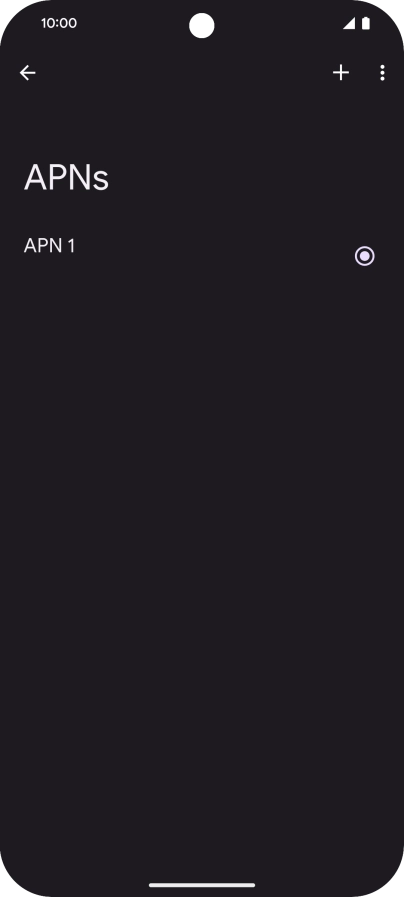 Press the add icon.