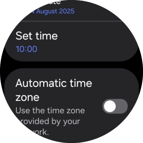 Press Set time. Press Set time.