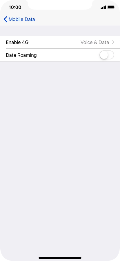Press Enable 4G.