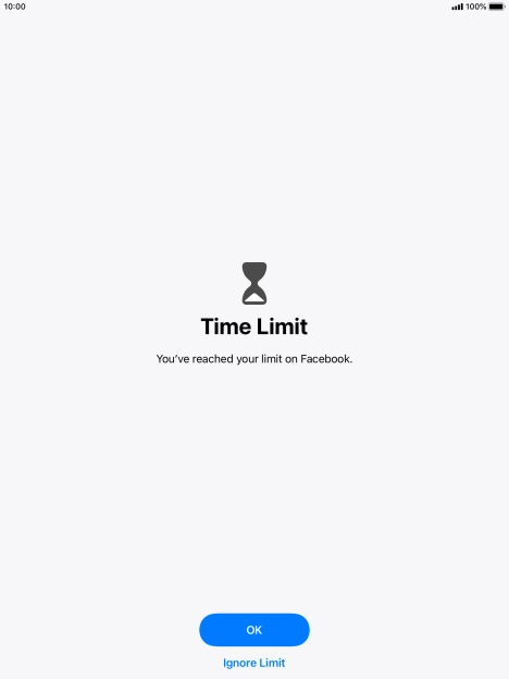 Press Ignore Limit.