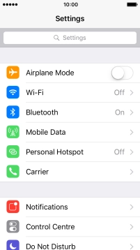 Press Mobile Data.