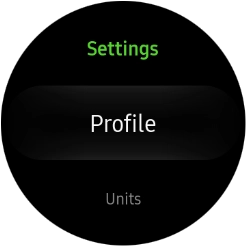Press Profile and follow the instructions on the screen to create a profile.
