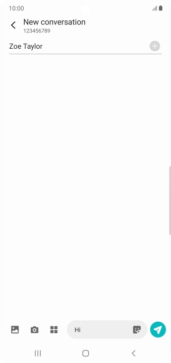 Press the picture icon. Press the picture icon.