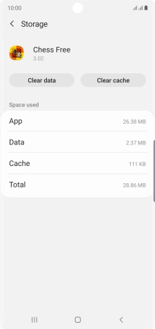 Press Clear cache.
