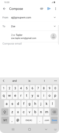 Press the required contact. Press the required contact.