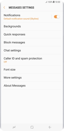 Press More settings. Press More settings.