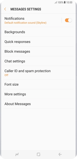 Press More settings. Press More settings.