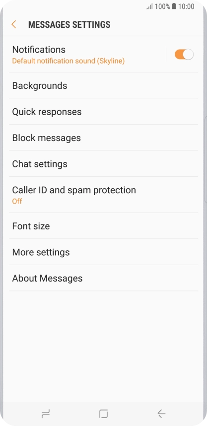 Press More settings. Press More settings.