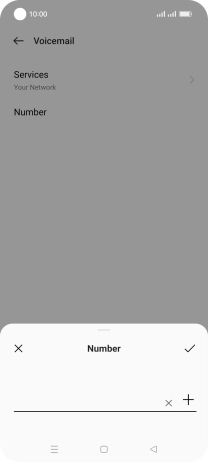 Key in +61414121121 and press the confirm icon.