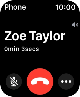 Press the end call icon. Press the end call icon.