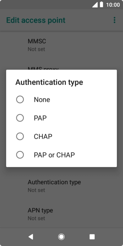 Press PAP.