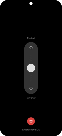 Press and drag the circle downwards. Press and drag the circle downwards.