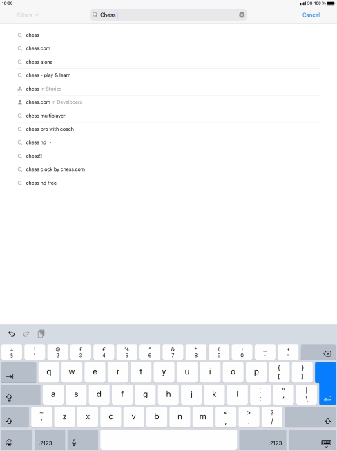 Key in the name or subject of the required app and press enter. Key in the name or subject of the required app and press enter.