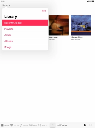 Press Playlists.
