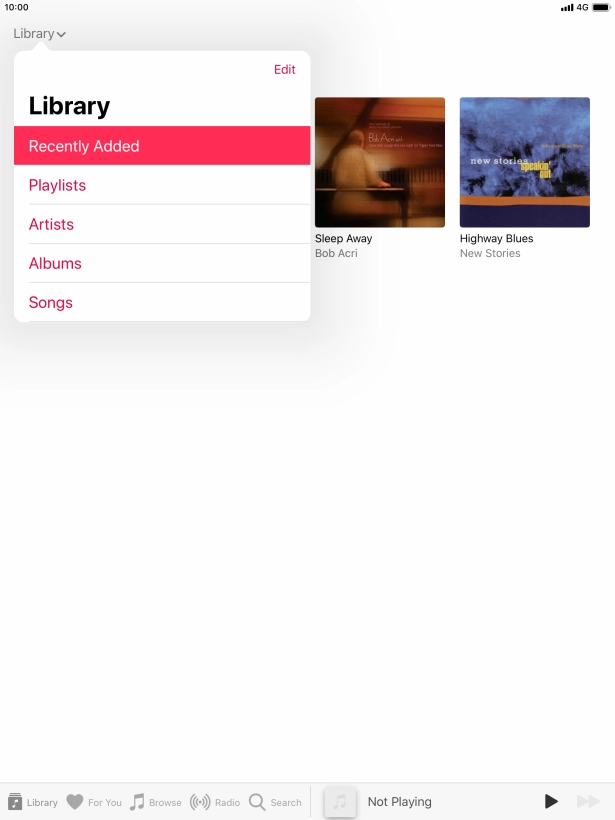 Press Playlists.