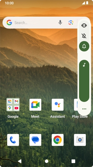Press the silent mode icon to turn on silent mode. Press the silent mode icon to turn on silent mode.