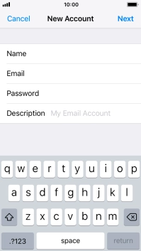 Press Description and key in the required name. Press Description and key in the required name.