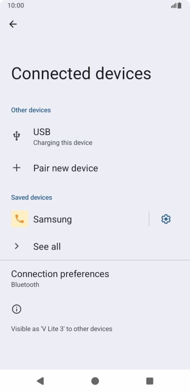 Press the Home key to return to the home screen.