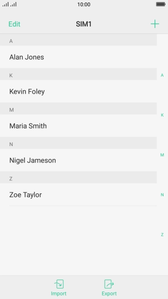 Press the Home key to return to the home screen.