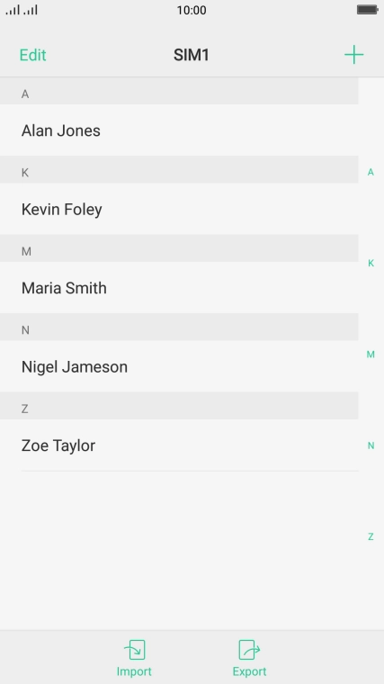 Press the Home key to return to the home screen.